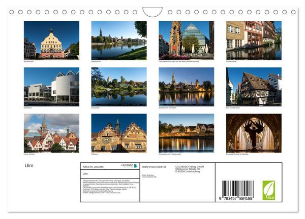 Produktbild: Ulm (Wandkalender 2026 DIN A4 quer), CALVENDO Monatskalender