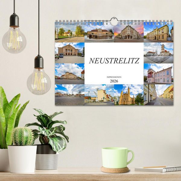 Produktbild: Neustrelitz Impressionen (Wandkalender 2026 DIN A4 quer), CALVENDO Monatskalender