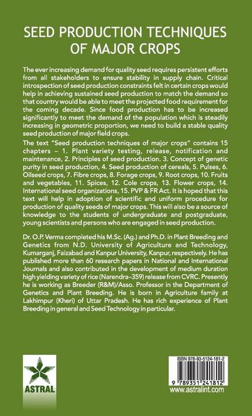 Produktbild: Seed Production Techniques of Major Crops