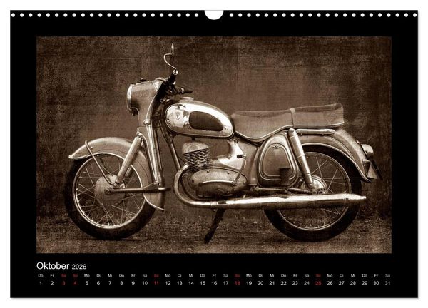 Produktbild: Motorrad Oldtimer (Wandkalender 2026 DIN A3 quer), CALVENDO Monatskalender