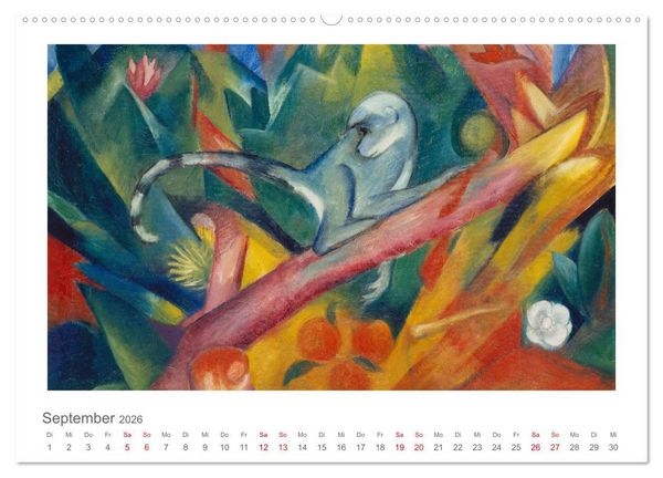 Produktbild: Franz Marc 2026 (hochwertiger Premium Wandkalender 2026 DIN A2 quer), Kunstdruck in Hochglanz