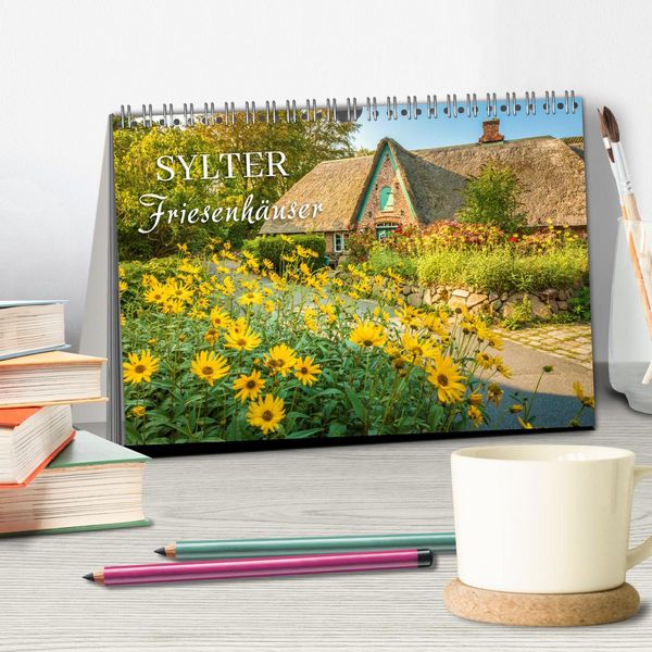 Produktbild: Sylter Friesenh&auml;user (Tischkalender 2026 DIN A5 quer), CALVENDO Monatskalender