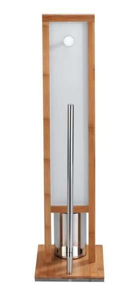 Produktbild: Stand WC-Garnitur Mod. Rivalta Bambus, integrierter Toilettenpapierhalter und WC-B&uuml;rstenhalter