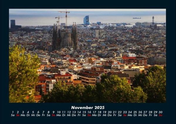 Produktbild: Barcelona 2025 Fotokalender DIN A4