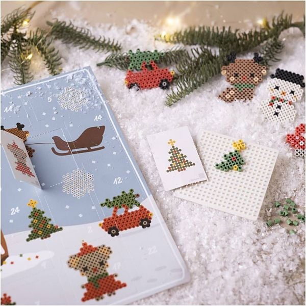 Produktbild: Creativ Company DIY NABBI BioBeads B&uuml;gelperlen Adventskalender, 24 Designs