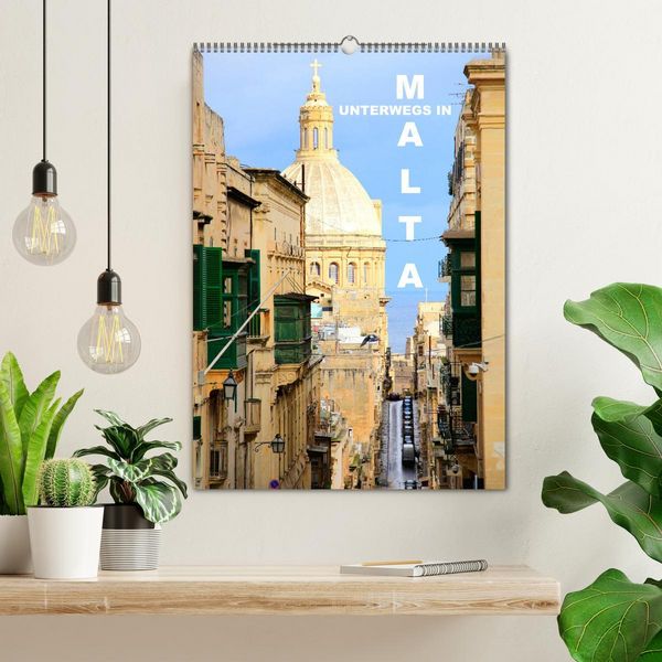 Produktbild: Unterwegs in Malta (Wandkalender 2026 DIN A2 hoch), CALVENDO Monatskalender