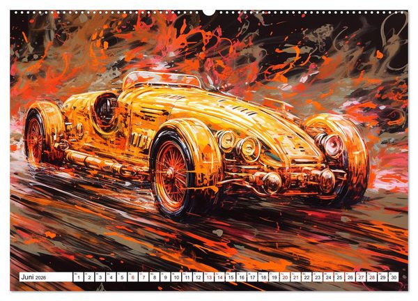 Produktbild: Neon Speed (Wandkalender 2026 DIN A2 quer), CALVENDO Monatskalender