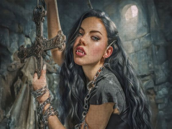 Produktbild: CALVENDO Puzzle Vampire | 1000 Teile Lege-Gr&ouml;&szlig;e 64x48cm Foto-Puzzle f&uuml;r gl&uuml;ckliche Stunden