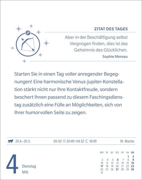 Produktbild: Sch&uuml;tze Sternzeichenkalender 2027 - Tagesabrei&szlig;kalender - Ihr Horoskop f&uuml;r jeden Tag