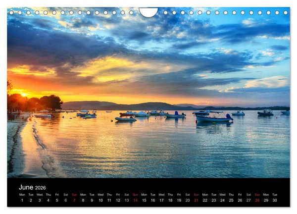 Produktbild: Chalkidiki: Kassandra, Sithonia, Athos (Wall Calendar 2026 DIN A4 landscape), CALVENDO 12 Month Wall Calendar