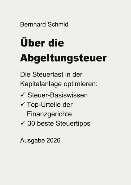 Produktbild: &Uuml;ber die Abgeltungsteuer