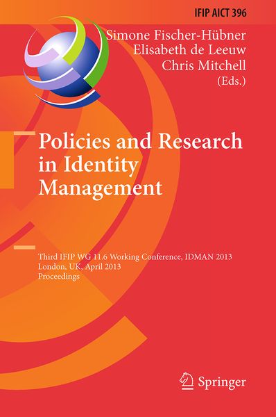 Produktbild: Policies and Research in Identity Management