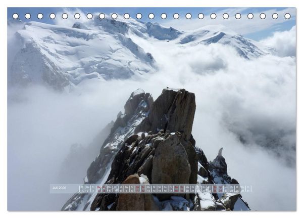 Produktbild: H&ouml;hepunkte unserer Alpen - Bergweh &reg; (Tischkalender 2026 DIN A5 quer), CALVENDO Monatskalender