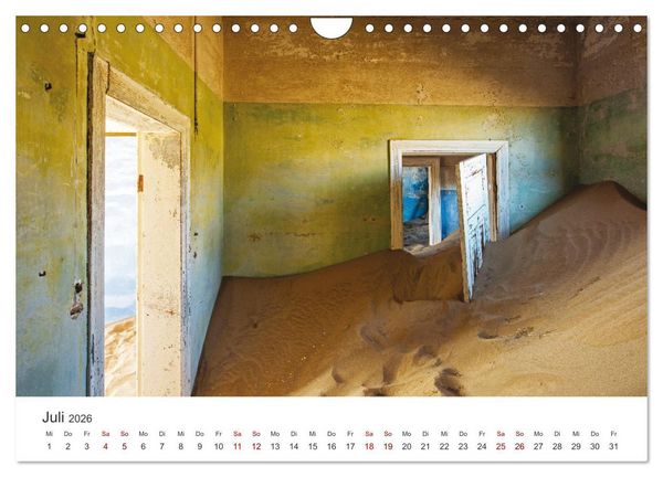 Produktbild: Kolmannskuppe Die Geisterstadt in der Sandw&uuml;ste (Wandkalender 2026 DIN A4 quer), CALVENDO Monatskalender