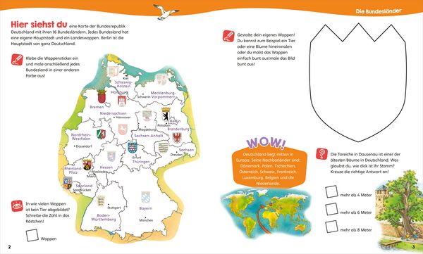 Produktbild: WAS IST WAS Junior Mitmach-Heft Deutschland