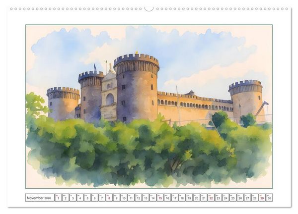 Produktbild: Italien - Baudenkm&auml;ler, Berge und Meer (hochwertiger Premium Wandkalender 2026 DIN A2 quer), Kunstdruck in Hochglanz