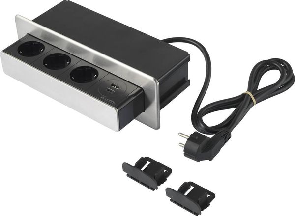 Sygonix SY-4777292 Einbau-Steckdose mit USB Weiß online bestellen