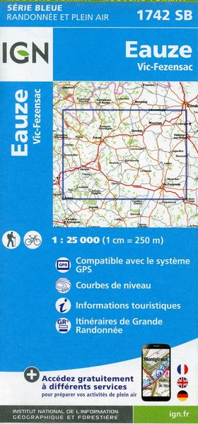 Produktbild: Eauze Vic Fezensac 1:25 000