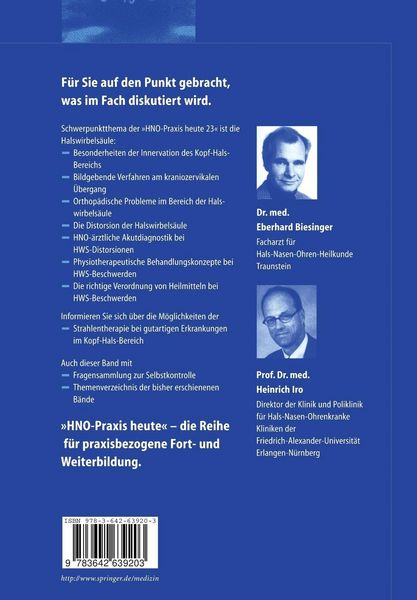 Produktbild: Schwerpunkt Halswirbels&auml;ule