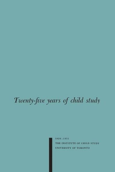 Produktbild: Twenty-five Years of Child Study