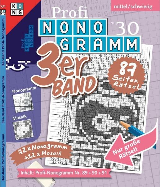 Produktbild: Profi-Nonogramm 3er-Band Nr. 30