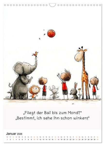 Produktbild: Tierische. Witzig. Wahr. (Wandkalender 2026 DIN A3 hoch), CALVENDO Monatskalender