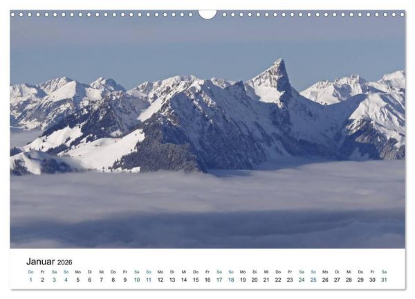 Produktbild: Stockhorn &ndash; &Uuml;ber Stock und Stein (Wandkalender 2026 DIN A3 quer), CALVENDO Monatskalender