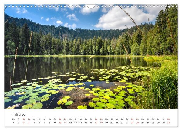 Produktbild: Schwarzwald, Seen und Hochmoore (Wandkalender 2027 DIN A3 quer), CALVENDO Monatskalender