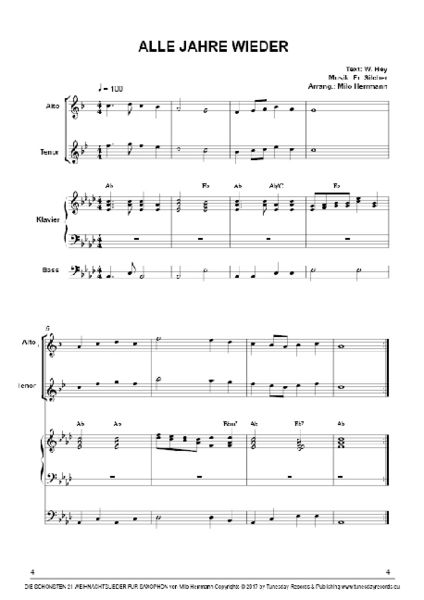 Produktbild: Die sch&ouml;nsten 21 Weihnachtslieder f&uuml;r Saxophon