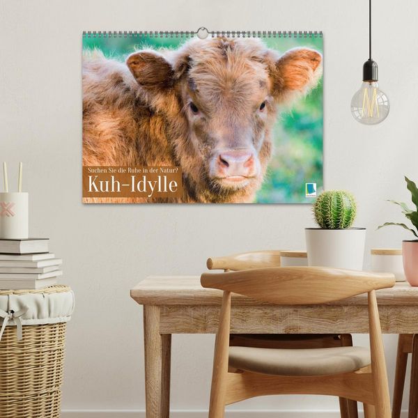 Produktbild: Kuh-Idylle: Suchen Sie die Ruhe in der Natur? (Wandkalender 2026 DIN A3 quer), CALVENDO Monatskalender