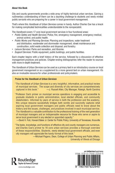 Produktbild: Handbook of Urban Services