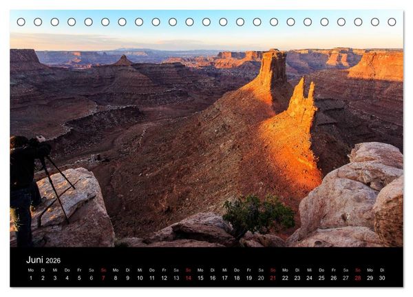 Produktbild: Canyonlands 2026 (Tischkalender 2026 DIN A5 quer), CALVENDO Monatskalender