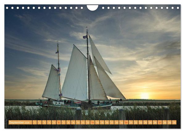 Produktbild: Segeln im Sonnenuntergang (Wandkalender 2026 DIN A4 quer), CALVENDO Monatskalender