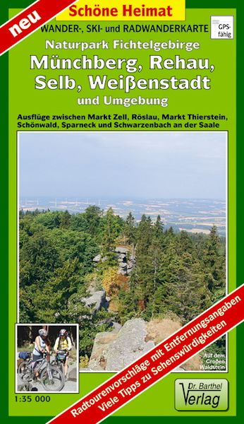 Produktbild: Wander- und Radwanderkarte Naturpark Fichtelgebirge, M&uuml;nchberg, Selb, Wei&szlig;enstadt und Umgebung 1 : 35 000