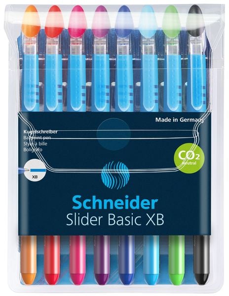 Produktbild: Schneider Kugelschreiber Slider Basic XB, 8er Etui