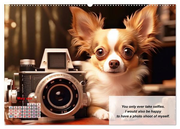 Produktbild: Great fun for Chihuahua lovers (Wall Calendar 2026 DIN A2 landscape), CALVENDO 12 Month Wall Calendar