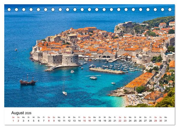 Produktbild: L&auml;nder der Adria (Tischkalender 2026 DIN A5 quer), CALVENDO Monatskalender