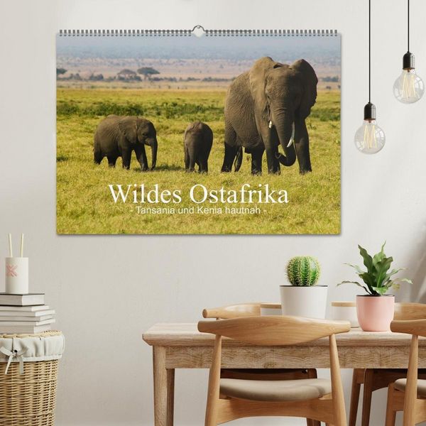 Produktbild: Wildes Ostafrika - Tansania und Kenia hautnah (Wandkalender 2026 DIN A2 quer), CALVENDO Monatskalender