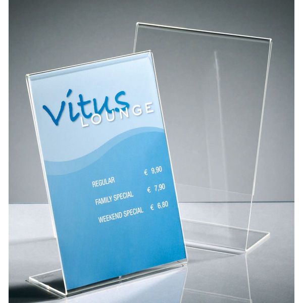 sigel Tischaufsteller Schräg Acryl transparent DIN A5
