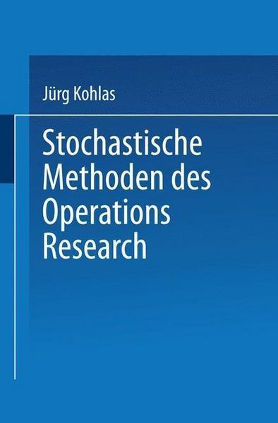 Produktbild: Stochastische Methoden des Operations Research