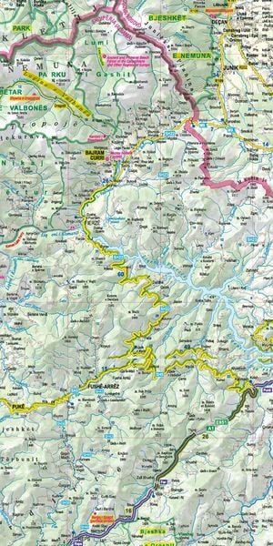 Produktbild: MoTourMaps Albanien Auto- und Motorradkarte 1:280.000