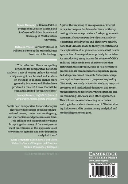 Produktbild: Advances in Comparative-Historical Analysis