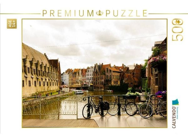 CALVENDO Puzzle Gent, Kraanlei | 500 Teile Lege-Größe 48 × 36 cm Foto-Puzzle für Erwachsene