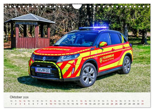 Produktbild: Einsatzfahrzeuge 112 (Wandkalender 2026 DIN A4 quer), CALVENDO Monatskalender