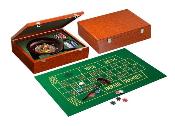 Roulette Set, Design, exklusive Holzbox