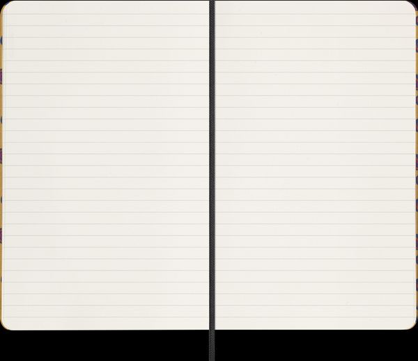 Produktbild: Moleskine Silk Notizbuch large/A5, liniert, fester Einband, gelb