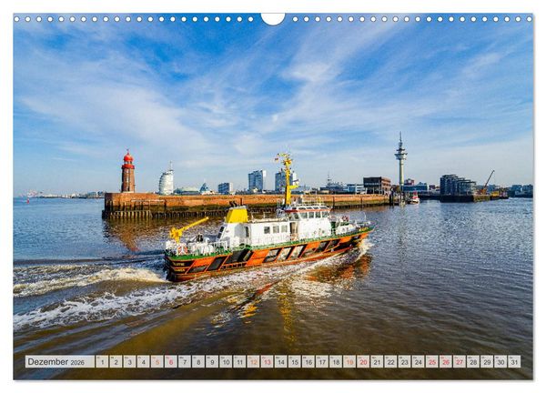Produktbild: Bremerhaven Stadtansichten (Wandkalender 2026 DIN A3 quer), CALVENDO Monatskalender
