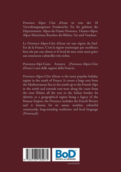 Produktbild: Discover Entdecke D&eacute;couvrir Provence Alpes C&ocirc;te d'Azur
