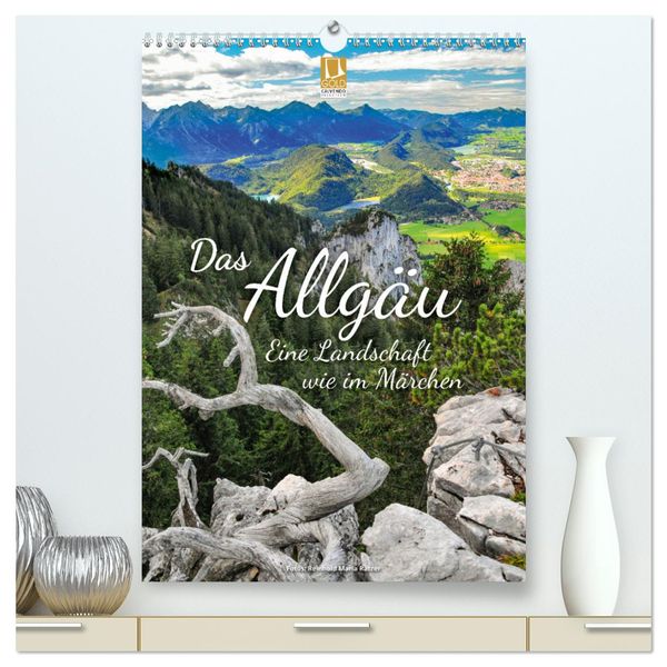 Das Allgäu – eine Landschaft wie im Märchen (hochwertiger Premium Wandkalender 2025 DIN A2 hoch), Kunstdruck in Hochglan