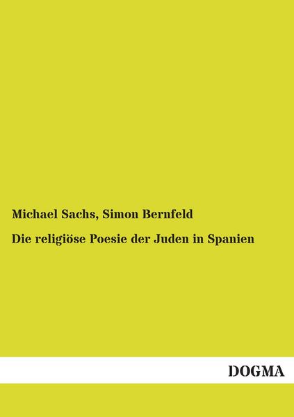 Produktbild: Die religi&ouml;se Poesie der Juden in Spanien